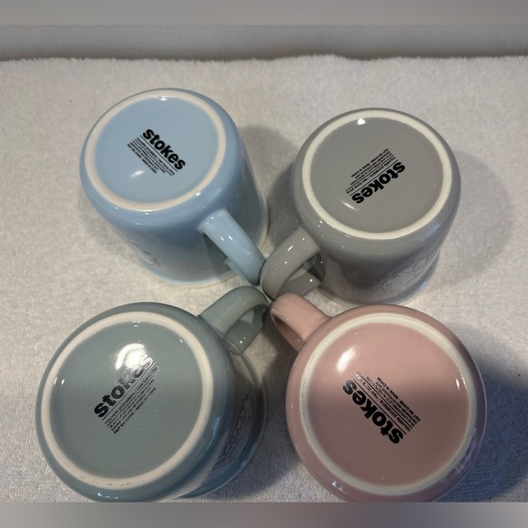 Set of 4 Stokes Victorian Inspired New Bone China Pastel Mugs Cups - Picture 6 of 10